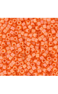 Miyuki delica Beads 11/0 - Matted opaque mandarin ab DB-1593